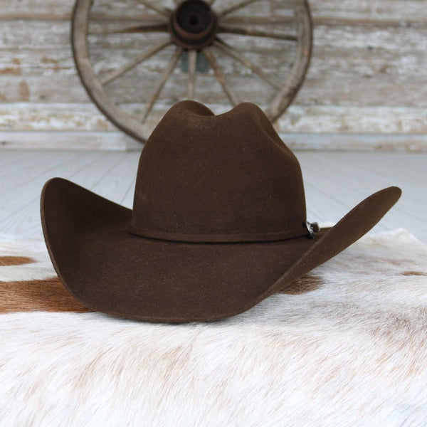 Serratelli Chocolate Bison Blend Cowboy Hat