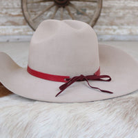 Red Leather Hat Band Variety Pack – 4 Pack