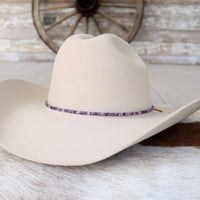 Lilac Purple Stone Hat Band
