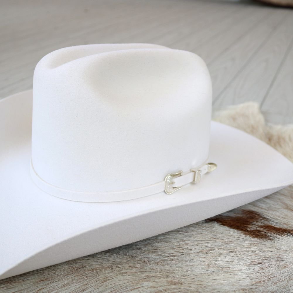 Resistol White Felt 4X Cowboy Hat - Pageant