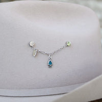 Arrowhead Charm Turquoise Inlay