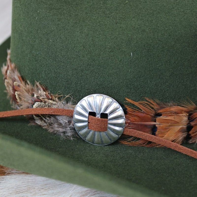 1.5" Slotted Sterling Silver Concho .925