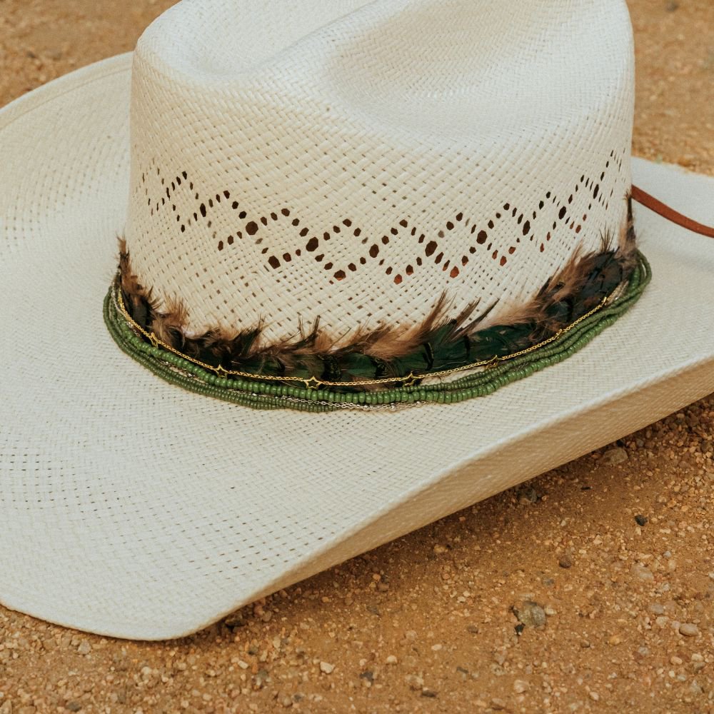 14K Gold Plated Star Chain Hat Band