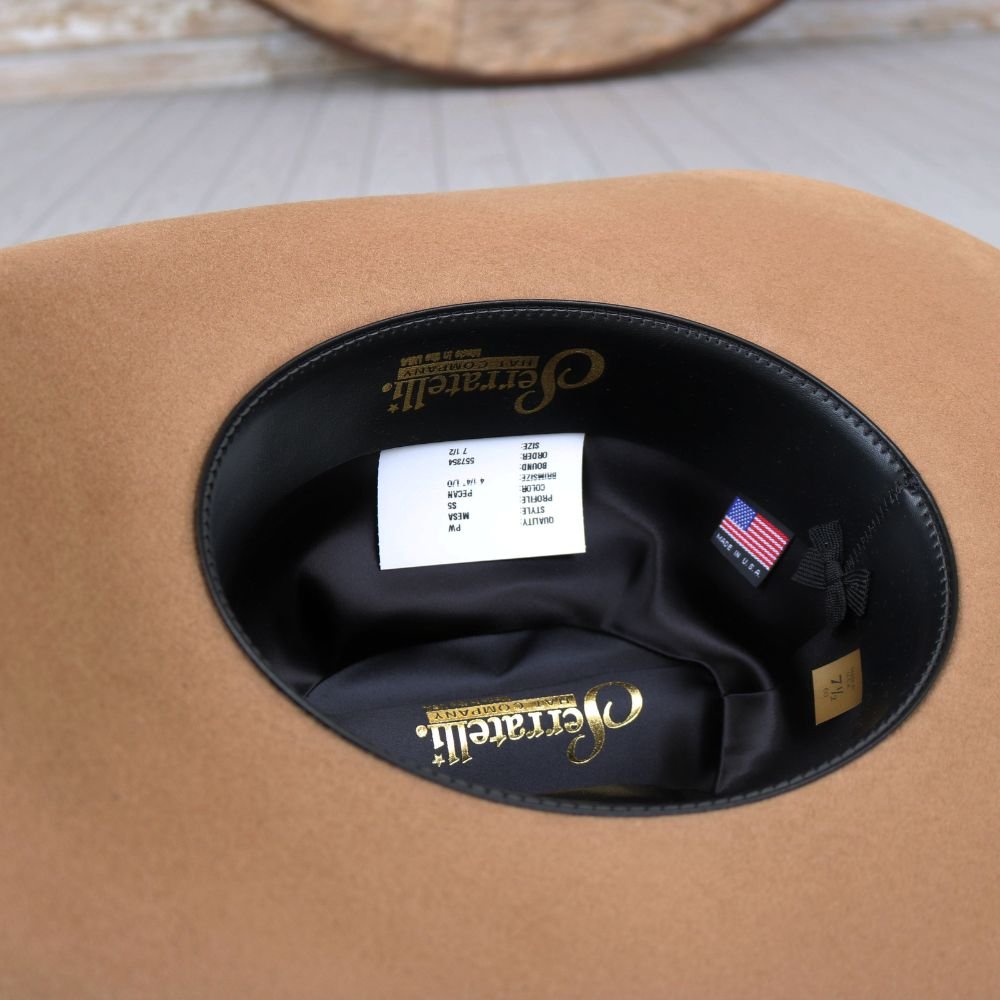 Serratelli Pecan Wool Cowboy Hat