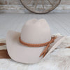 Saddle Braided Leather Hat Band