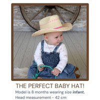 Atwood Baby Girl's Pink Palm Leaf Hat