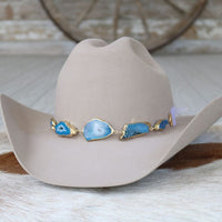 Geode Slice Blue Hat Band – Sutton