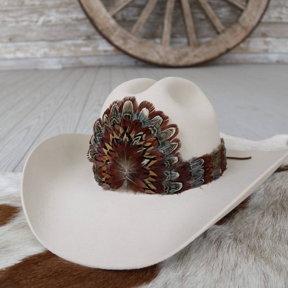 Feather Hat Band for Cowboy Hat – Western Hat Accessory Rowan