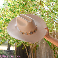 Geode Slice Beige Hat Band – Shiloh
