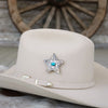 Double D Ranch Sterling Silver Star Hat Pin