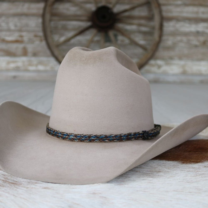 Horsehair Blue Braided Hat Band - Bluegrass