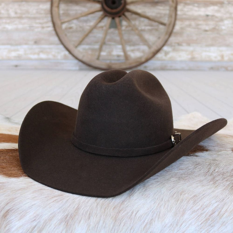 Justin 3X Brown Wool Cowboy Hat - Laredo