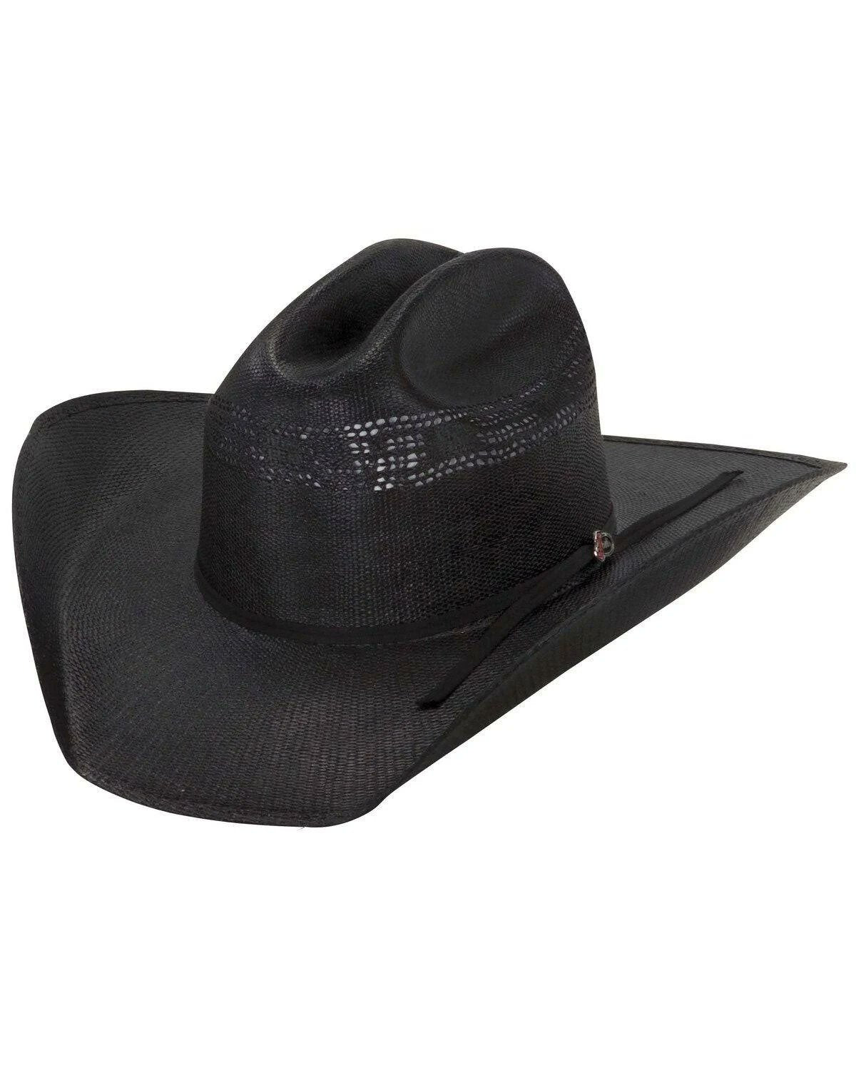 Justin 20X Cutter Black Bangora Straw Cowboy Hat