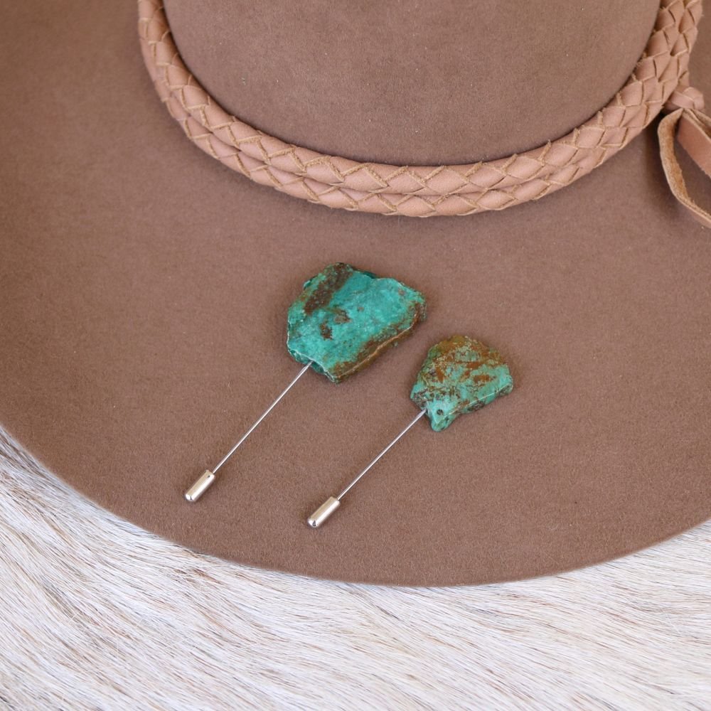 Natural Turquoise Hat Pin