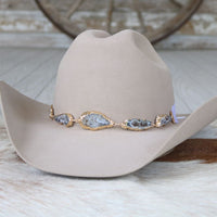 Geode Slice Beige Hat Band – Shiloh