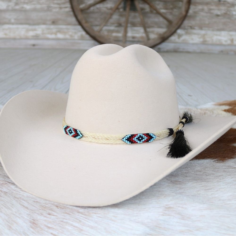 Horsehair Beaded Hat Band - Cheval