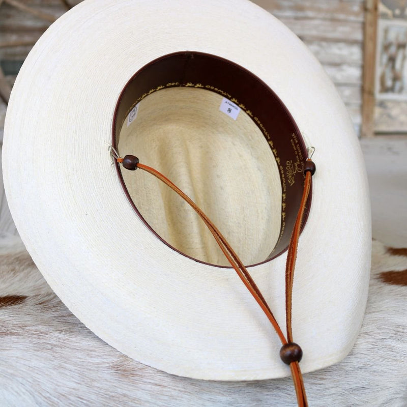 Atwood Marfa Low Crown Western Hat with Braided Accent Band Atwood 7X Palm Leaf Cowboy Hat - Marfa – Willow Lane Hat Co main image 3