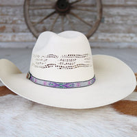 Justin Kids Ivory Straw Cowboy Hat - Wilder Jr.