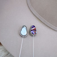 Violet Marble Hat Pin
