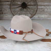 Texas Flag Beaded Hat Band
