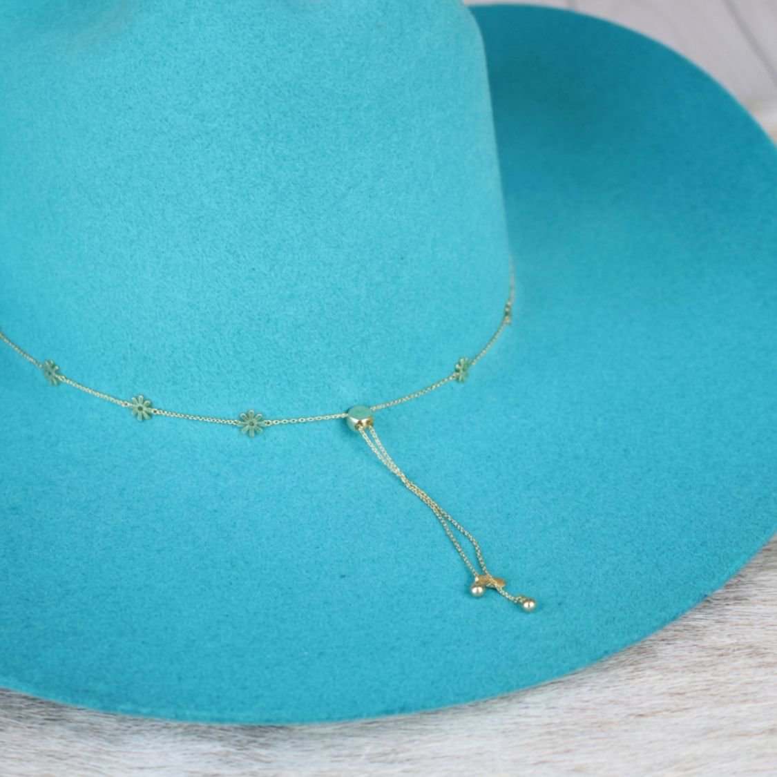 14K Gold Plated Daisy Chain Hat Band