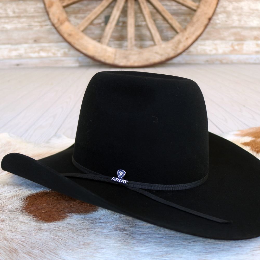 Ariat Black Wool Cowboy Hat - Boss – Willow Lane Hat Co.