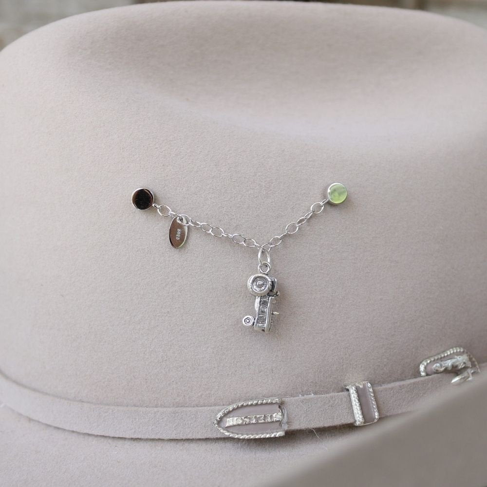 Tractor Charm Sterling Silver