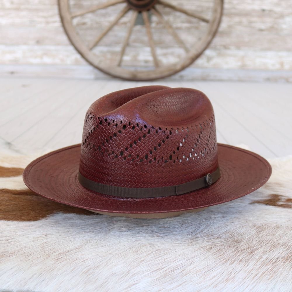 Stetson Redwood Straw Fedora Hat