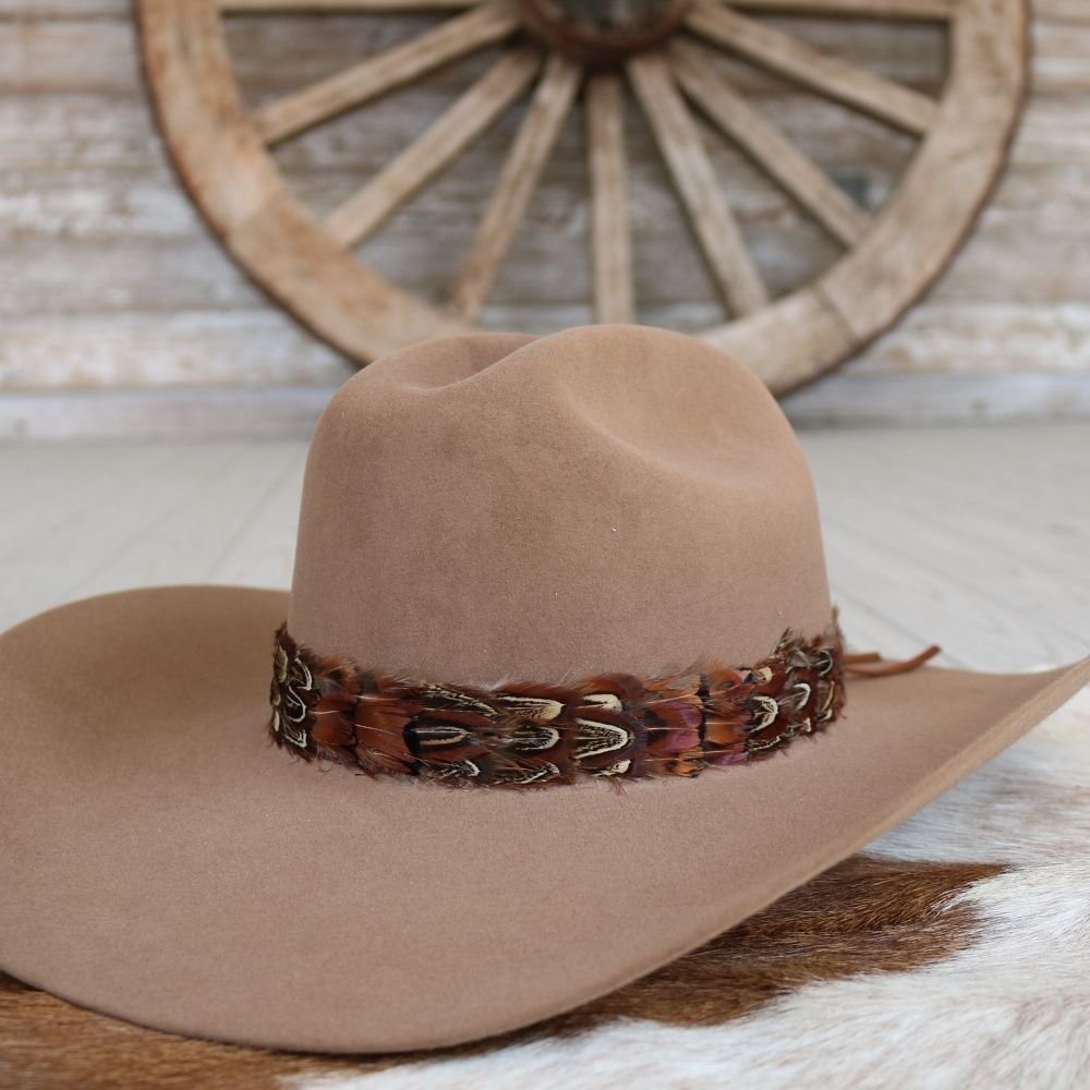Western Feather Hat Band - Starling