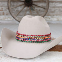 Chunky Natural Stone Hat Band - Flint