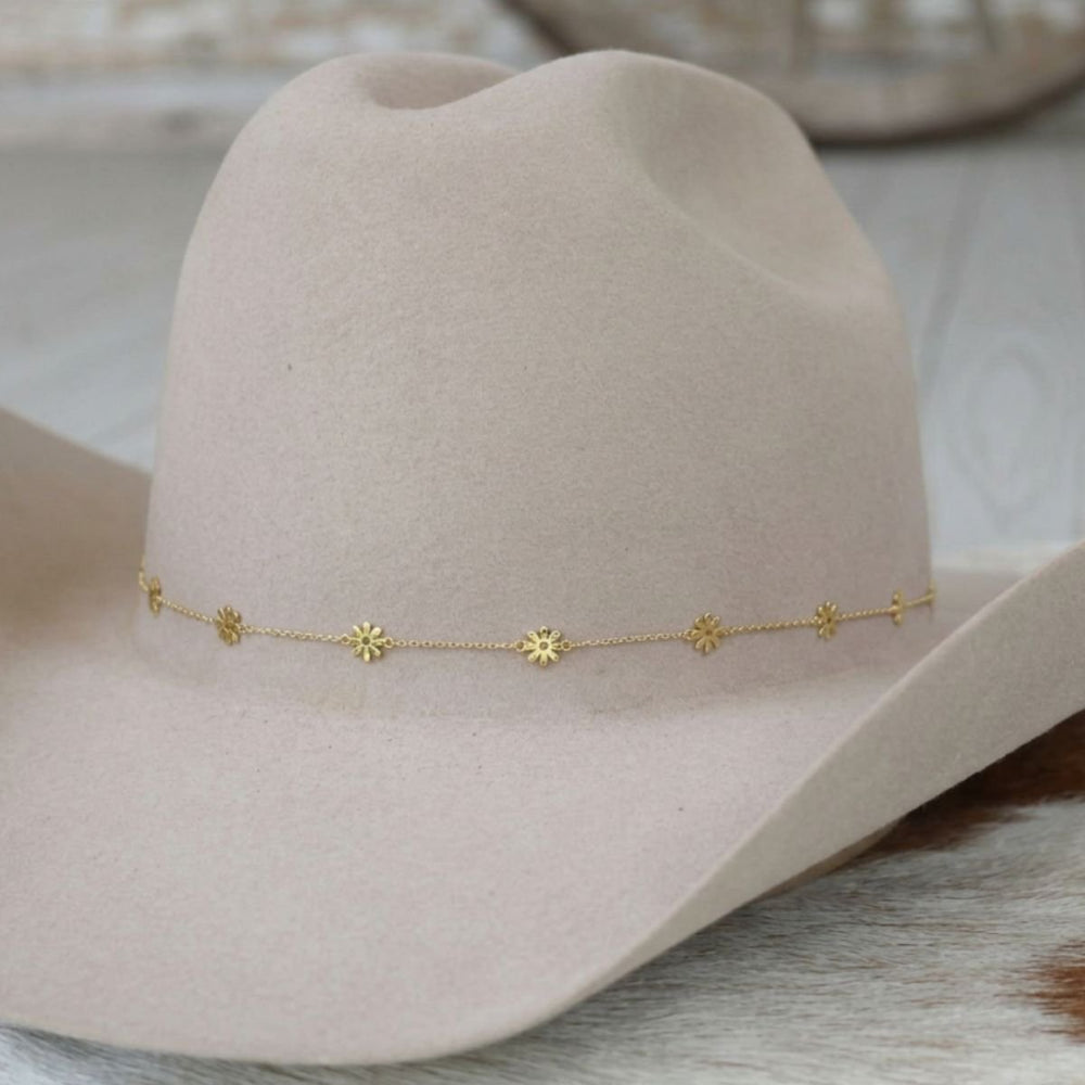14K Gold Plated Daisy Chain Hat Band