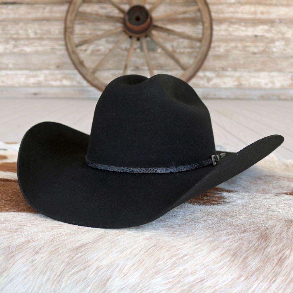 Stetson Red Rocks 3X Black Felt Cowboy Hat – Willow Lane Hat Co.