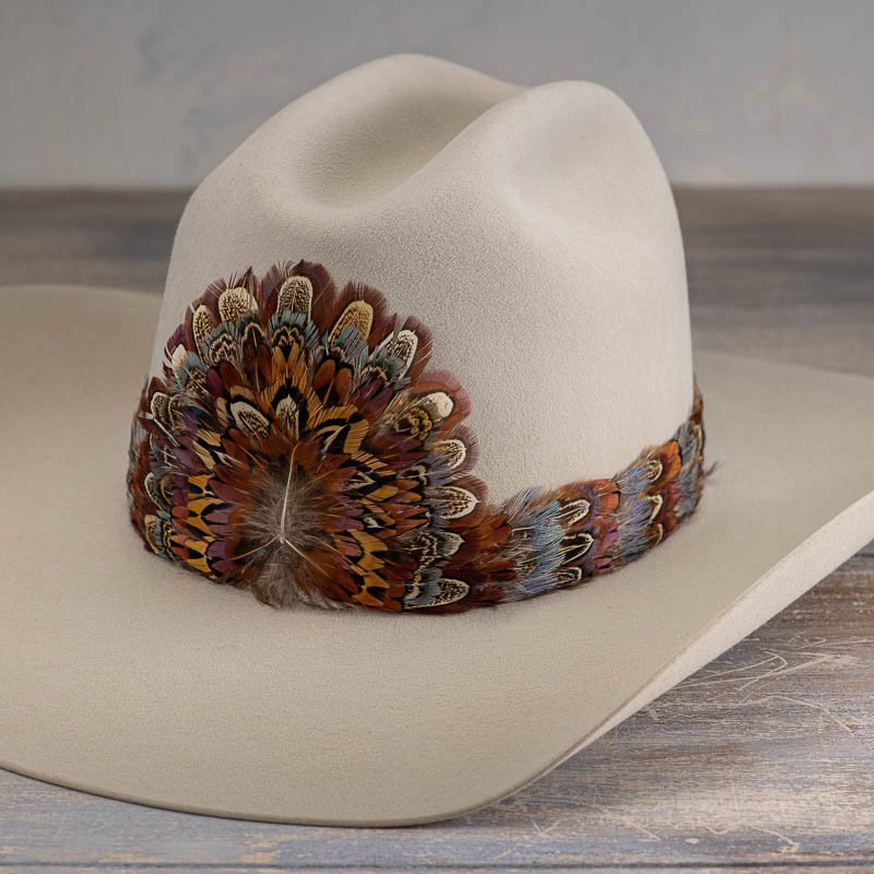 Feather Hat Band for Cowboy Hat – Western Hat Accessory Rowan
