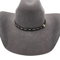 Genuine Horsehair 5 Strand Braided Hat Band - Black Socks