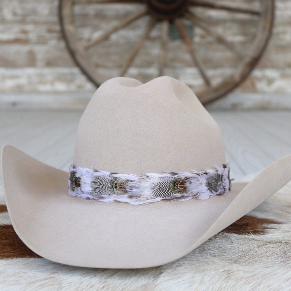 Western Feather Hat Band - Wren