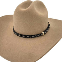 Genuine Horsehair 5 Strand Braided Hat Band - Black Socks