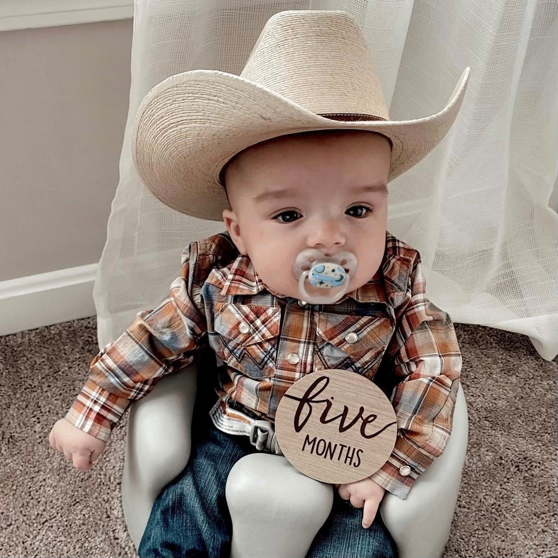 Newborn cowboy hat on sale