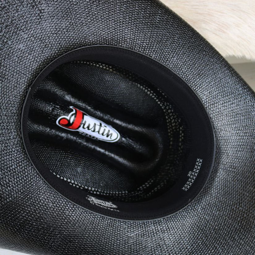 Justin 20X Cutter Black Bangora Straw Cowboy Hat