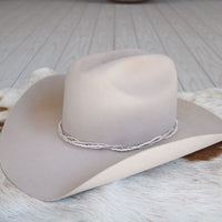 Cream Multi-Strand Beaded Hat Band