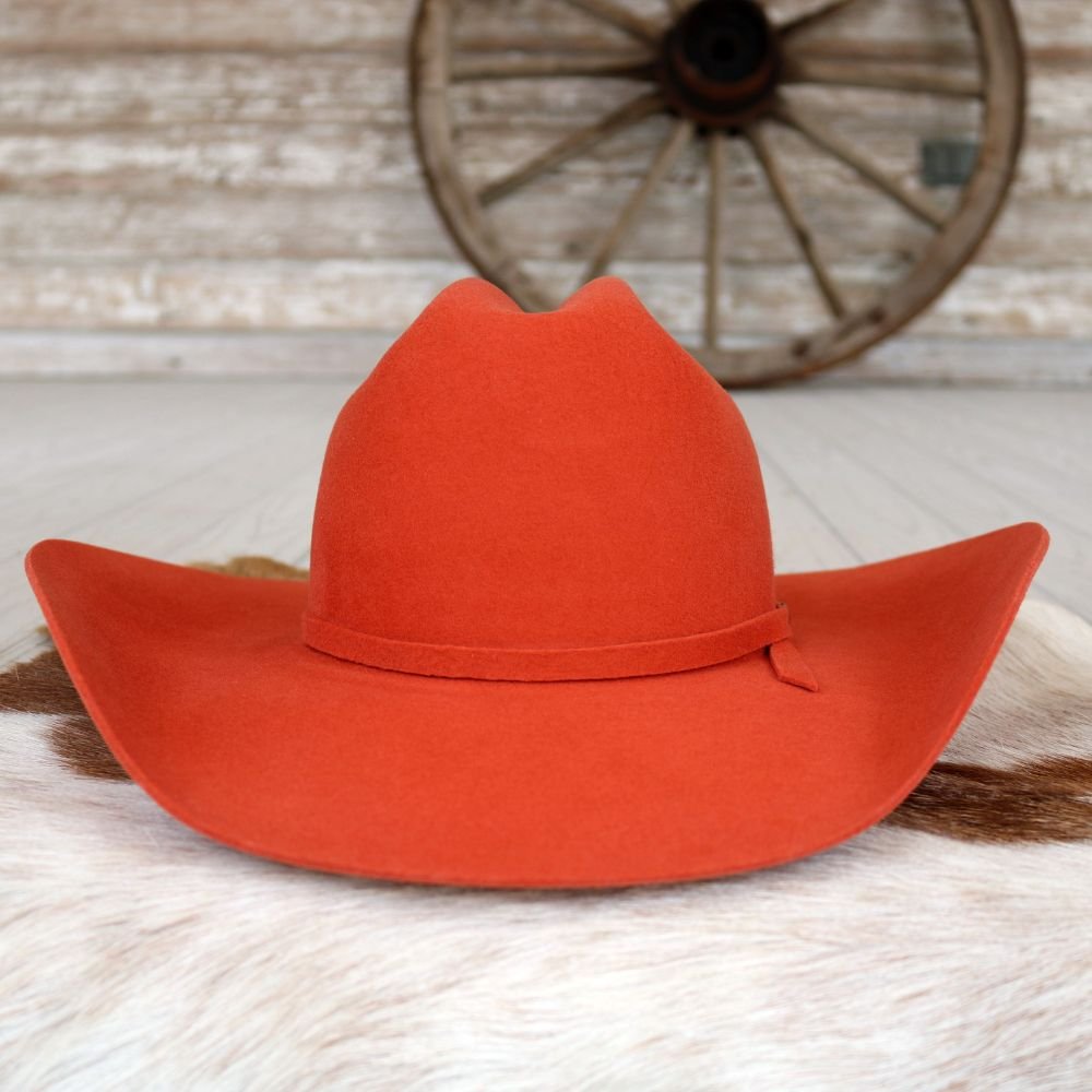 Blaze orange felt cowboy hat online