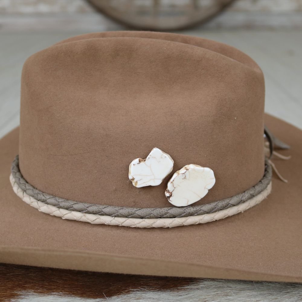 White Stone Hat Pin