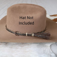 Genuine Horsehair 5 Strand Braided Hat Band with Single Tassel - Pacesetter