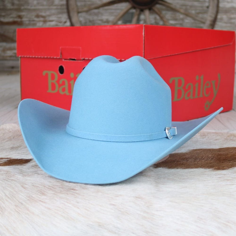 Bailey 4X Dusk Blue Fur Felt Cowboy Hat