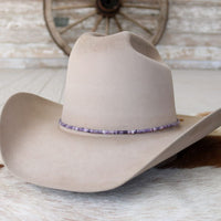 Lilac Purple Stone Hat Band