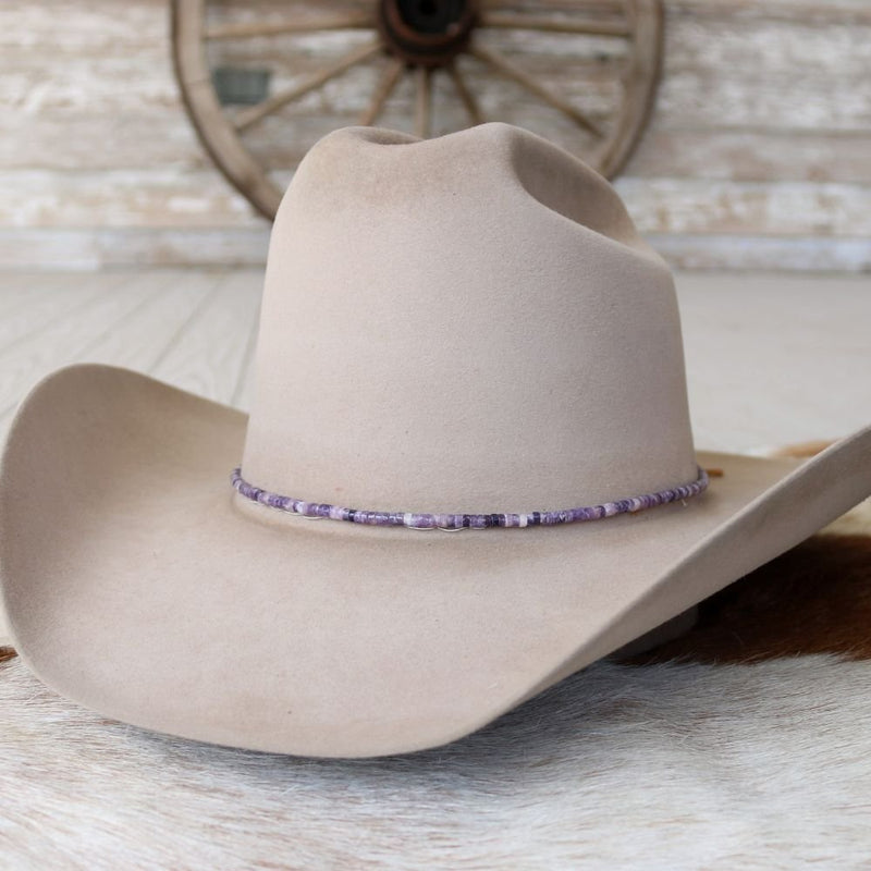 Lilac Purple Stone Hat Band