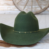 14K Gold Plated Star Chain Hat Band