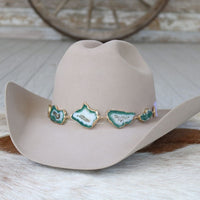 Geode Slice Green Hat Band – Ramona