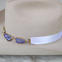 Geode Slice Purple Hat Band – Winnie