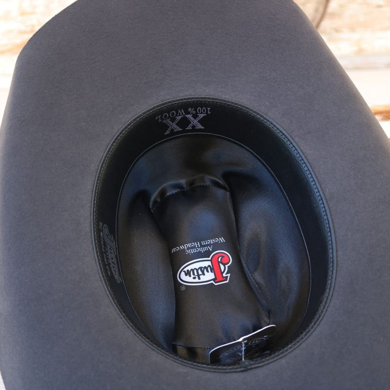 Justin 2x Owen Wool Smoke Cowboy Hat