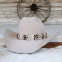 Western Feather Hat Band - Willow